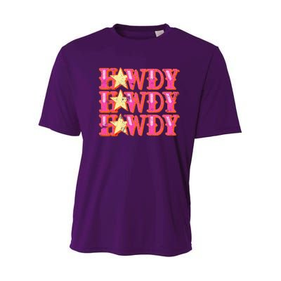Howdy Rodeo Western Retro Vintage Country Southern Youth Performance Sprint T-Shirt
