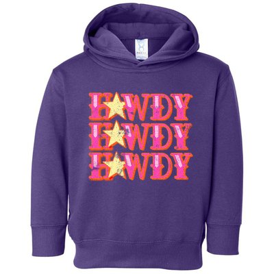Howdy Rodeo Western Retro Vintage Country Southern Toddler Hoodie