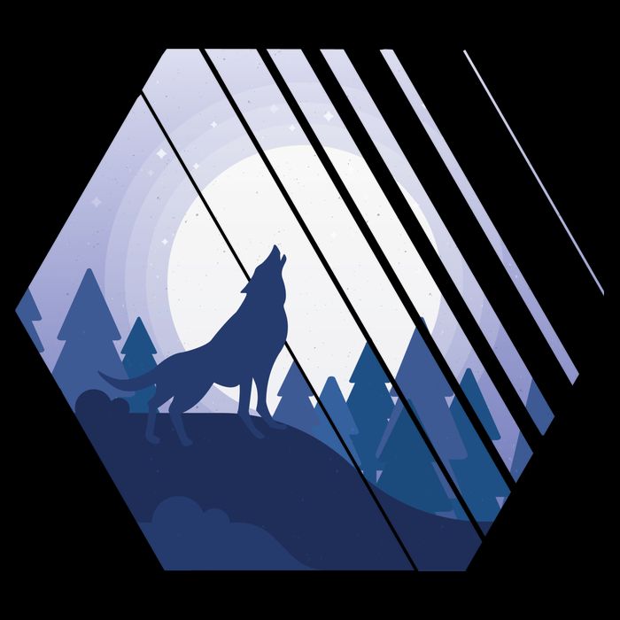 Howling Wolf Tall T-Shirt