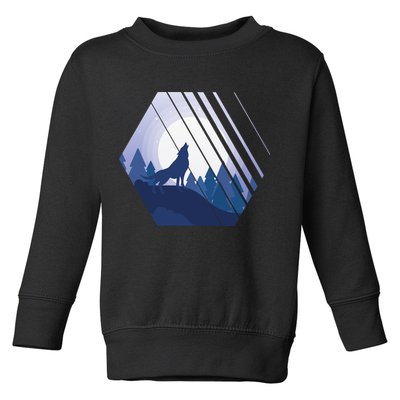 Howling Wolf Toddler Sweatshirt