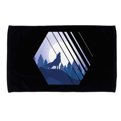 Howling Wolf Microfiber Hand Towel