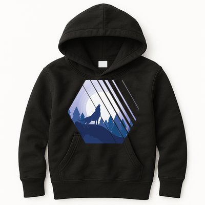 Howling Wolf Kids Hoodie