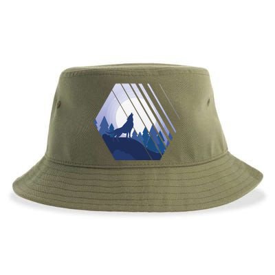 Howling Wolf Sustainable Bucket Hat