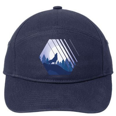 Howling Wolf 7-Panel Snapback Hat