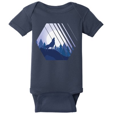 Howling Wolf Baby Bodysuit