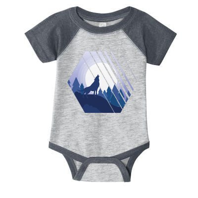 Howling Wolf Infant Baby Jersey Bodysuit