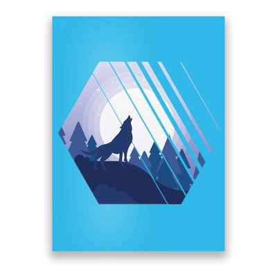 Howling Wolf Poster