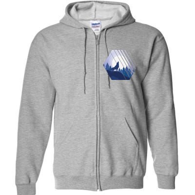 Howling Wolf Full Zip Hoodie