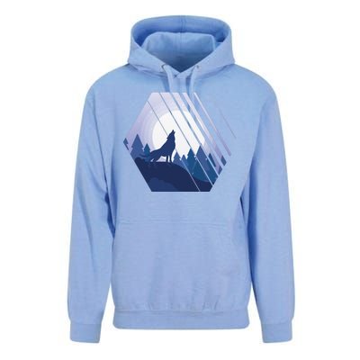 Howling Wolf Unisex Surf Hoodie