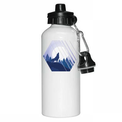 Howling Wolf Aluminum Water Bottle