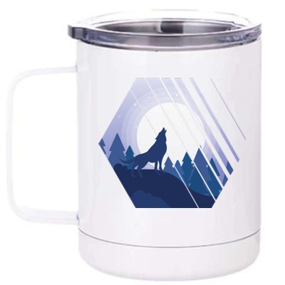 Howling Wolf 12 oz Stainless Steel Tumbler Cup