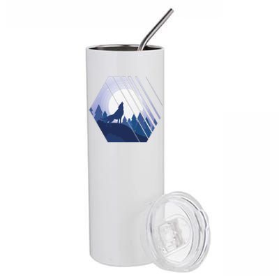 Howling Wolf Stainless Steel Tumbler