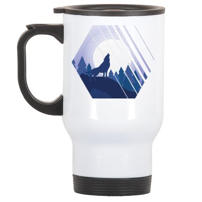 Howling Wolf Stainless Steel Travel Mug