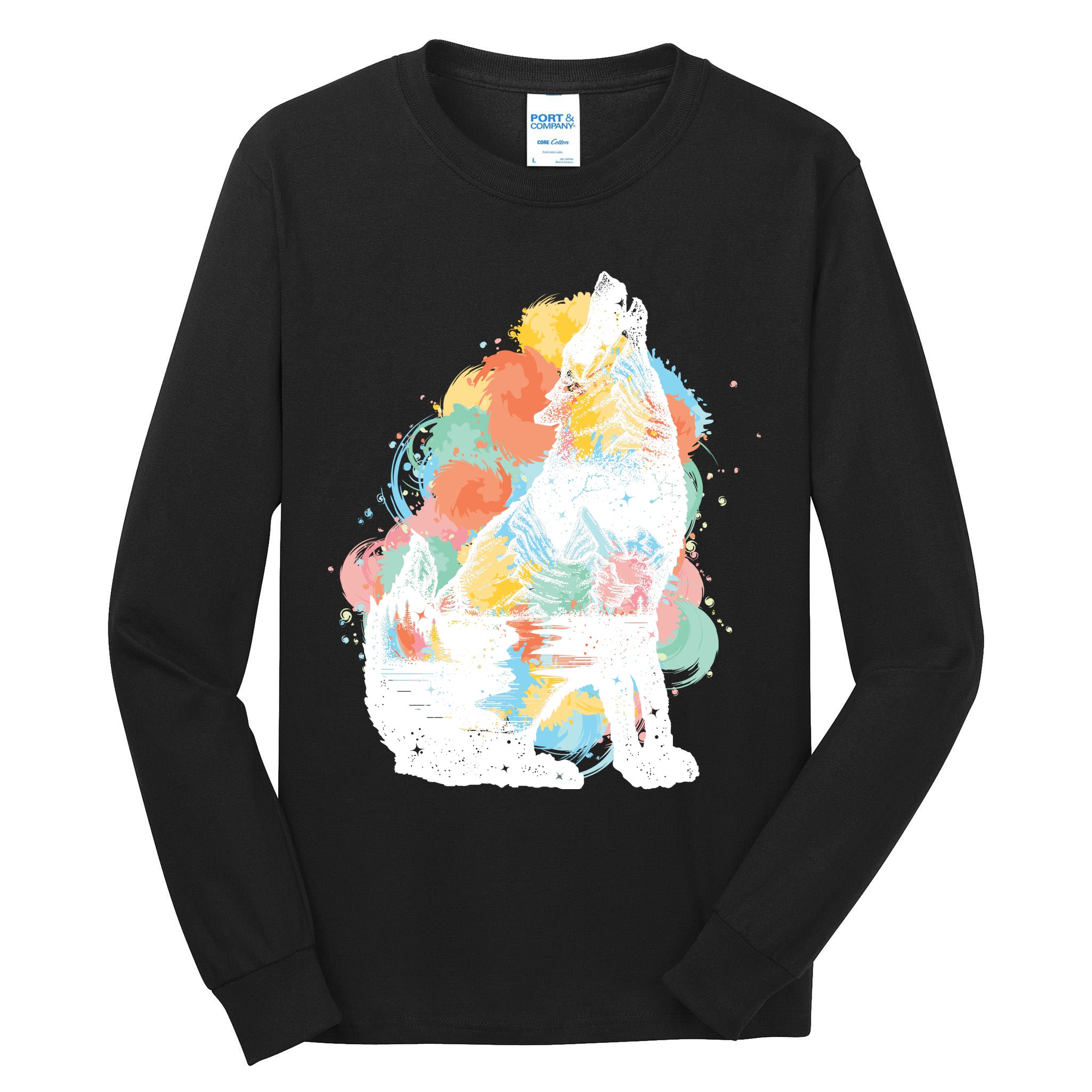 Howling Wolf Wilderness Tall Long Sleeve T-Shirt