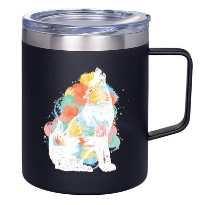 Howling Wolf Wilderness 12oz Stainless Steel Coffee Mug