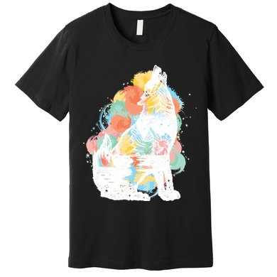 Howling Wolf Wilderness Premium T-Shirt