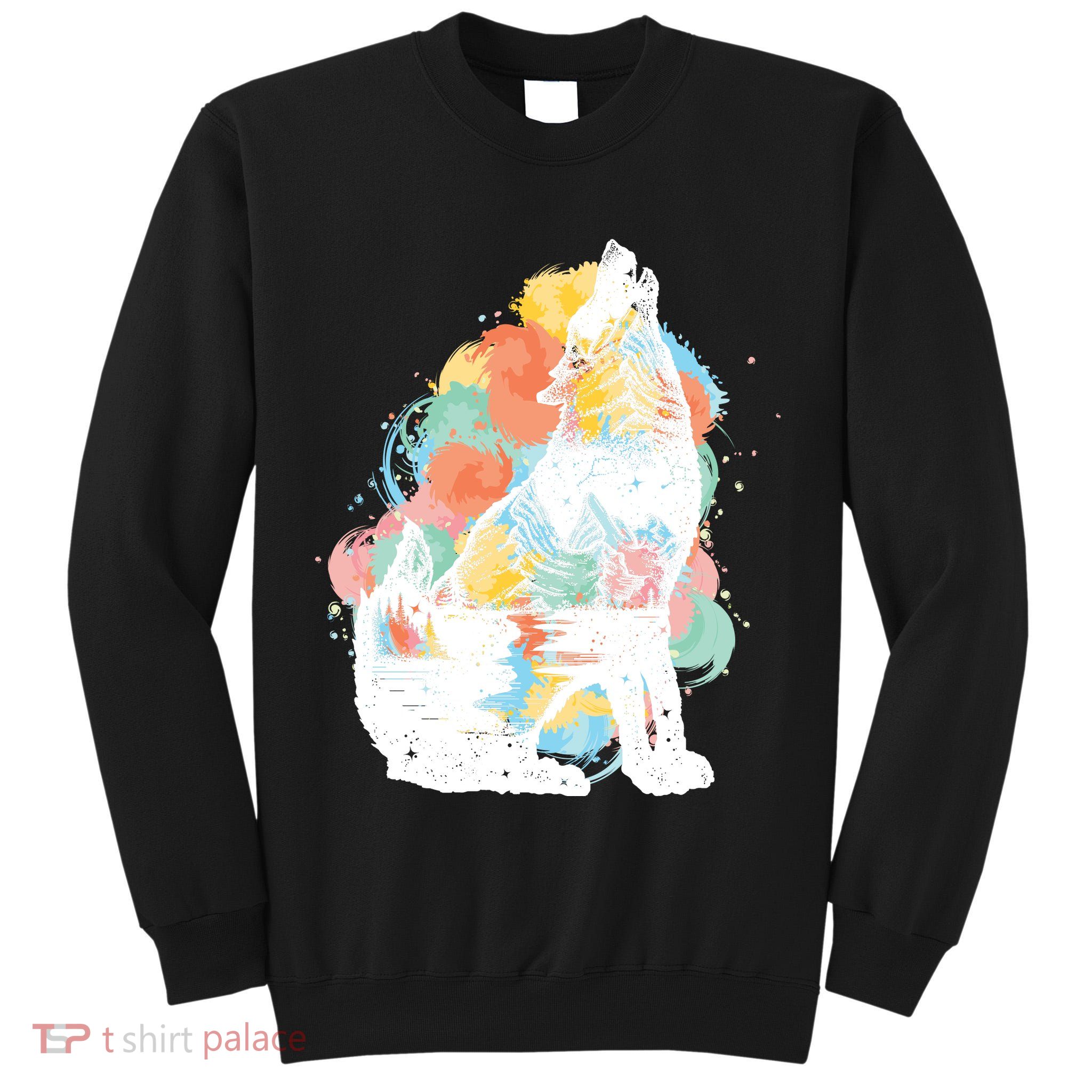 Howling Wolf Wilderness Tall Sweatshirt
