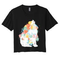 Howling Wolf Wilderness Women's Crop Top Tee