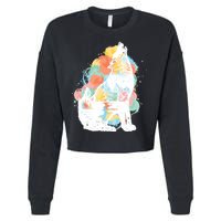 Howling Wolf Wilderness Cropped Pullover Crew