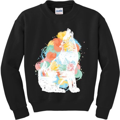 Howling Wolf Wilderness Kids Sweatshirt