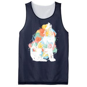 Howling Wolf Wilderness Mesh Reversible Basketball Jersey Tank