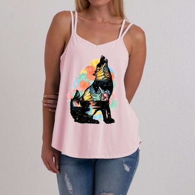 Howling Wolf Wilderness Women's Strappy Tank