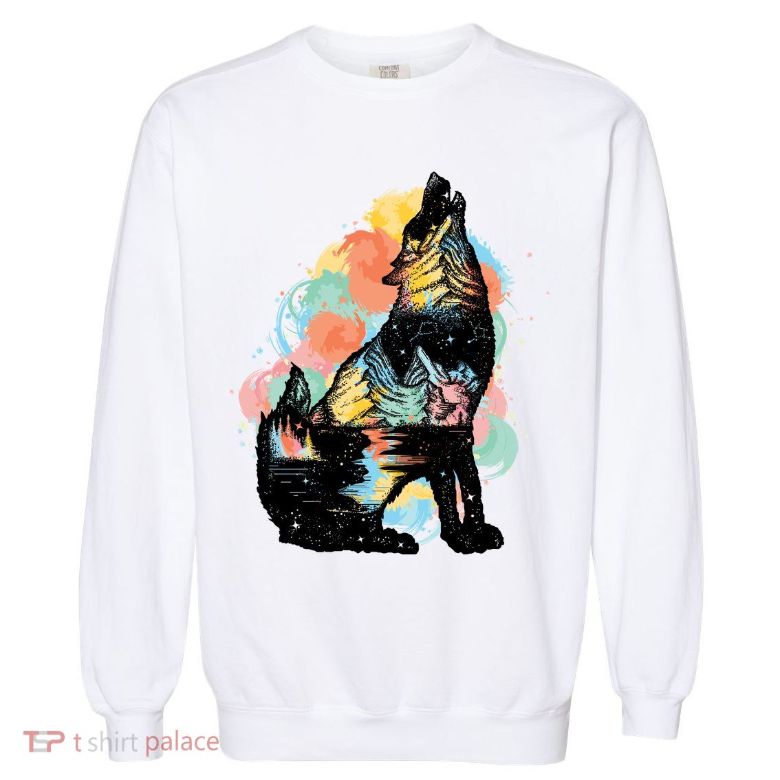 Howling Wolf Wilderness Garment-Dyed Sweatshirt