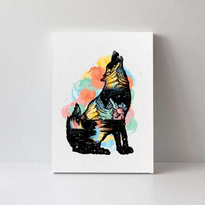 Howling Wolf Wilderness Canvas