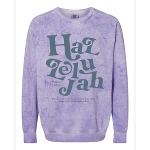 Hallelujah Psalm 148 1 Colorblast Crewneck Sweatshirt