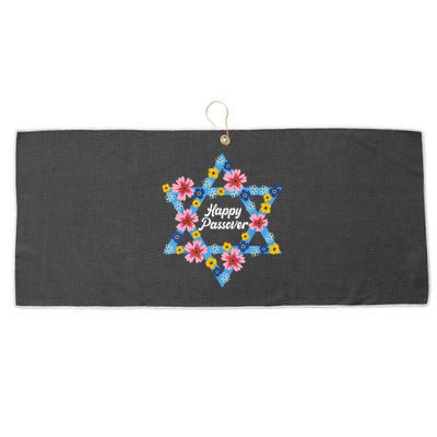 Happy Passover 2023 Star Of David Pesach Jewish Matzo Large Microfiber Waffle Golf Towel