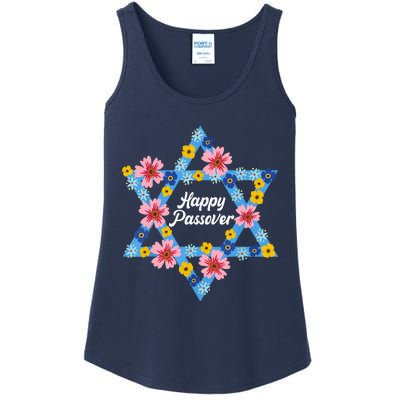 Happy Passover 2023 Star Of David Pesach Jewish Matzo Ladies Essential Tank