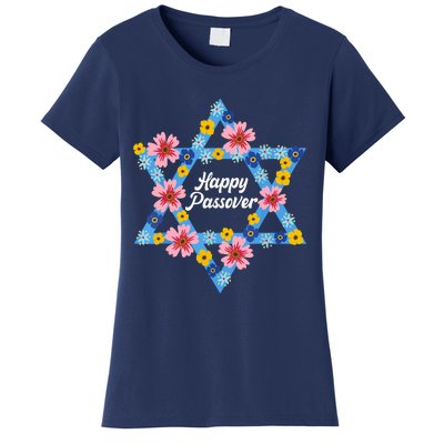 Happy Passover 2023 Star Of David Pesach Jewish Matzo Women's T-Shirt