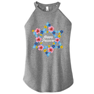 Happy Passover 2023 Star Of David Pesach Jewish Matzo Women's Perfect Tri Rocker Tank