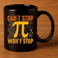 Happy Pi 314 Day Cant Stop Wont Stop 11oz C Handle Ceramic Mug