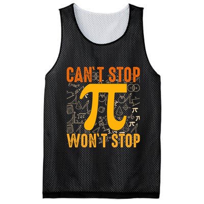 Happy Pi 314 Day Cant Stop Wont Stop Mesh Reversible Basketball Jersey Tank