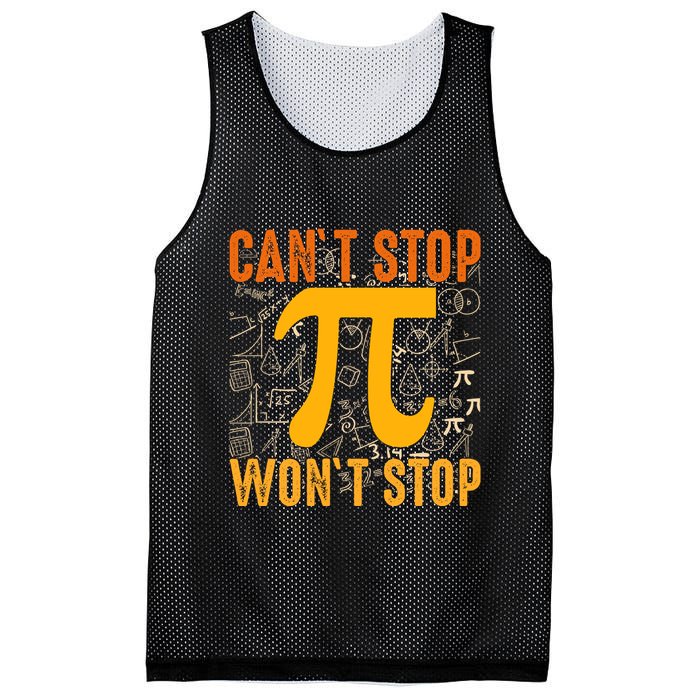 Happy Pi 314 Day Cant Stop Wont Stop Mesh Reversible Basketball Jersey Tank