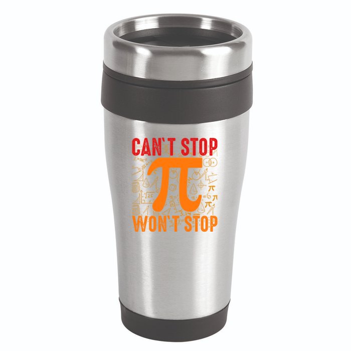 Happy Pi 314 Day Cant Stop Wont Stop 16oz Travel Tumbler