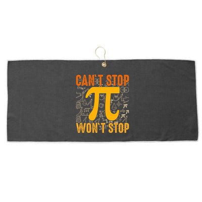 Happy Pi 314 Day Cant Stop Wont Stop Large Microfiber Waffle Golf Towel