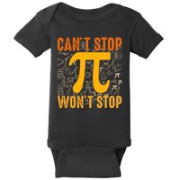 Happy Pi 314 Day Cant Stop Wont Stop Baby Bodysuit