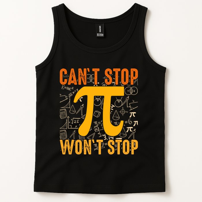 Happy Pi 314 Day Cant Stop Wont Stop Tank Top
