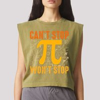 Happy Pi 314 Day Cant Stop Wont Stop Garment-Dyed Women's Muscle Tee