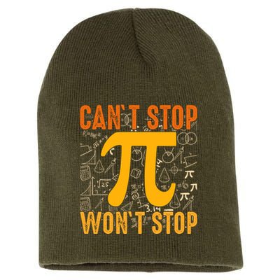 Happy Pi 314 Day Cant Stop Wont Stop Short Acrylic Beanie