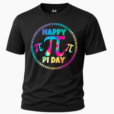 Happy Pi 3.14 Day Rainbow Tie Dye Performance Shirt