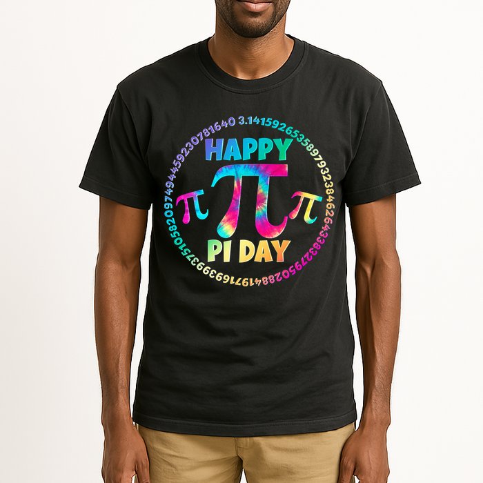 Happy Pi 3.14 Day Rainbow Tie Dye Tall T-Shirt