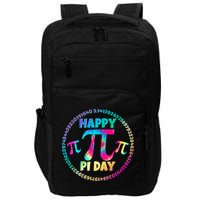 Happy Pi 3.14 Day Rainbow Tie Dye Impact Tech Backpack