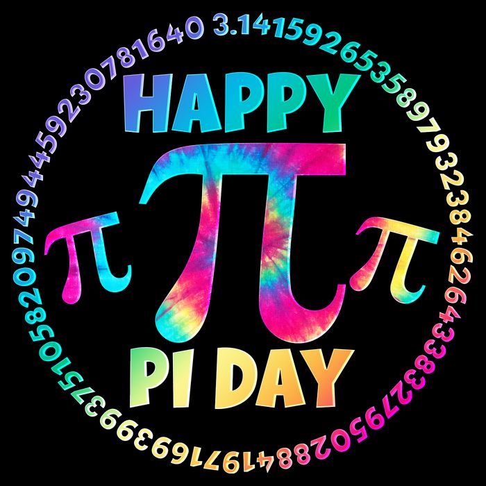 Happy Pi 3.14 Day Rainbow Tie Dye Impact Tech Backpack