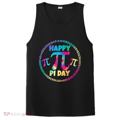 Happy Pi 3.14 Day Rainbow Tie Dye PosiCharge Competitor Tank