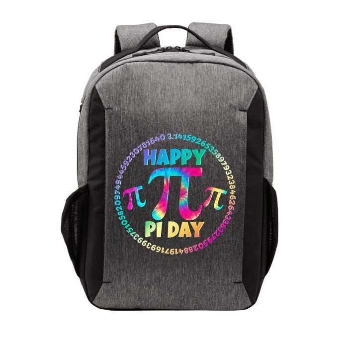Happy Pi 3.14 Day Rainbow Tie Dye Vector Backpack