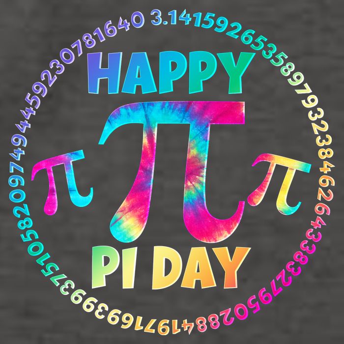 Happy Pi 3.14 Day Rainbow Tie Dye Vector Backpack