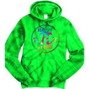 Happy Pi 3.14 Day Rainbow Tie Dye Tie Dye Hoodie